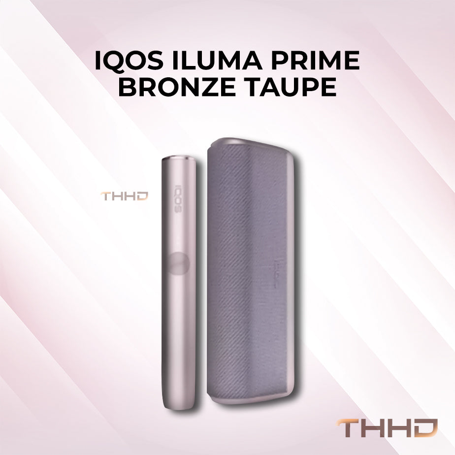IQOS ILUMA PRIME kit in Bronze Taupe with fabric wrap