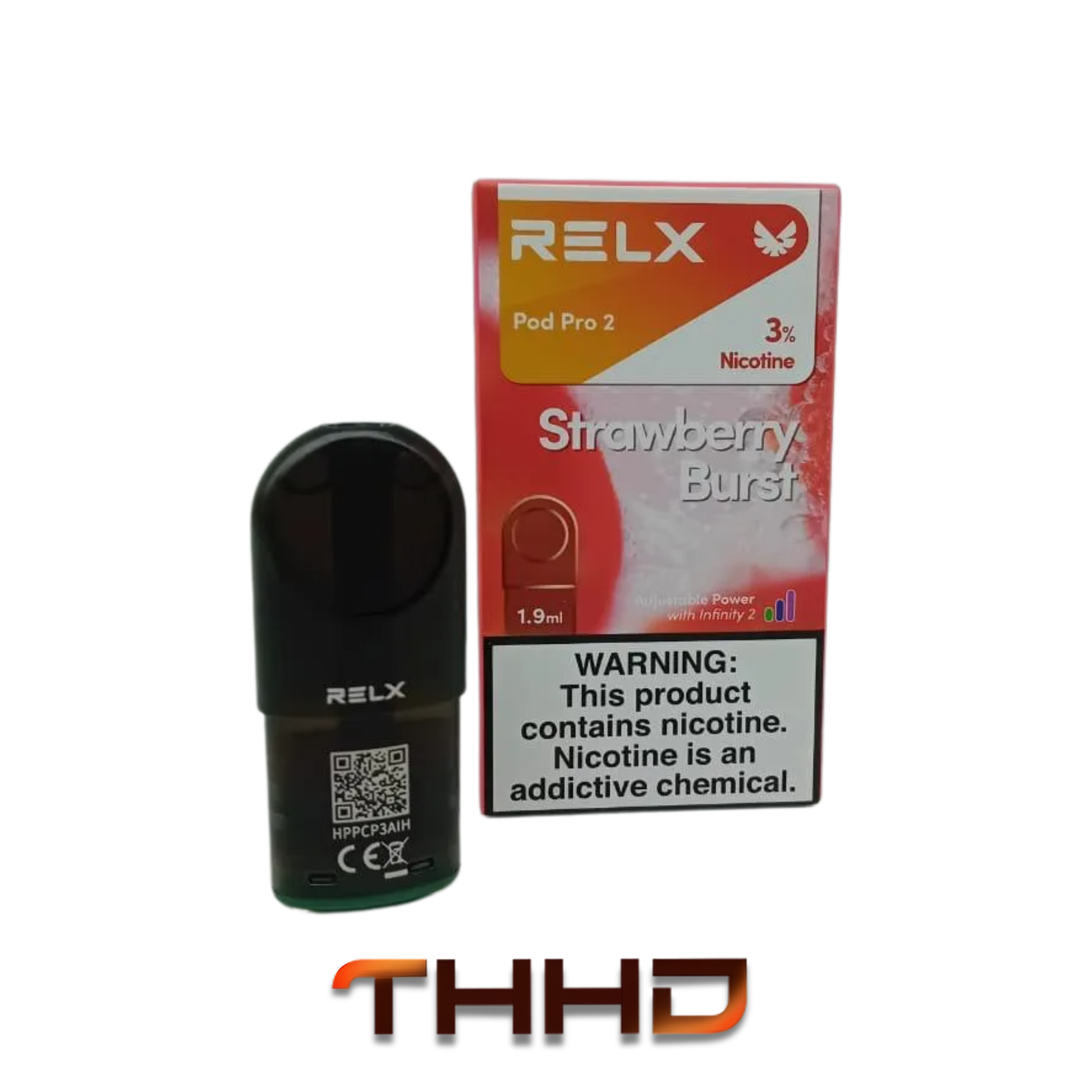 Relx Pod Pro 2 Strawberry Burst 3% – Terea Heets Hub Dubai