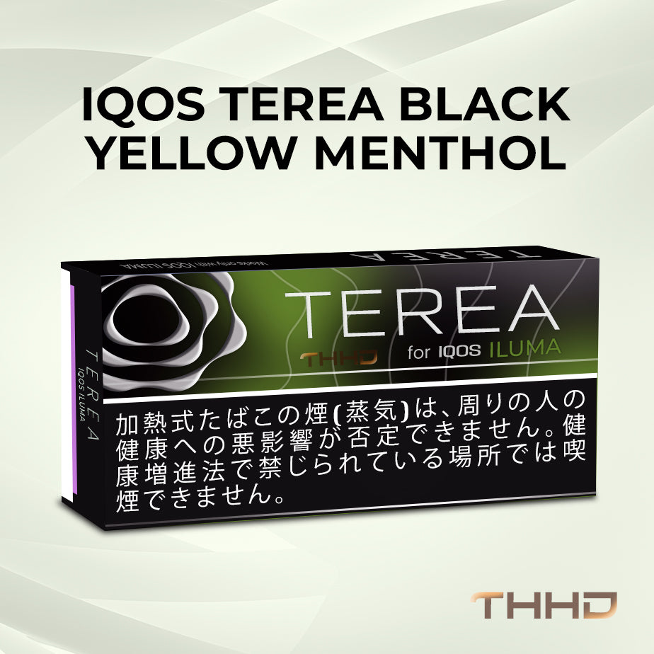 IQOS Terea Black Yellow Menthol Japan