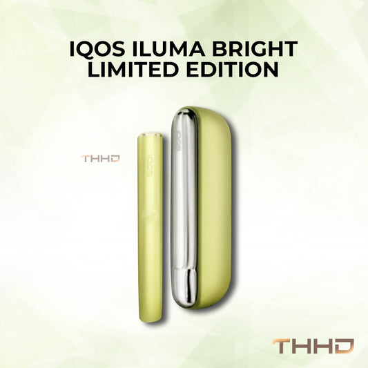 IQOS ILUMA Bright Limited Edition kit in lime yellow and silver