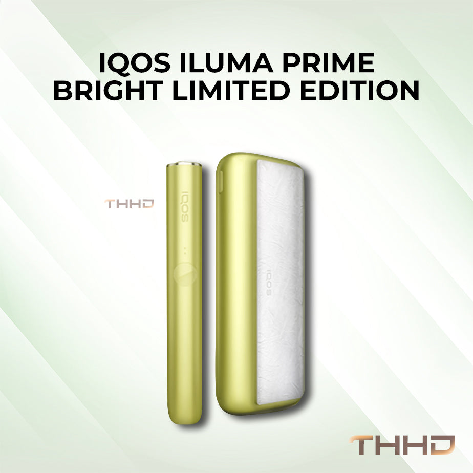 IQOS ILUMA PRIME Bright Limited Edition kit in yellow and white