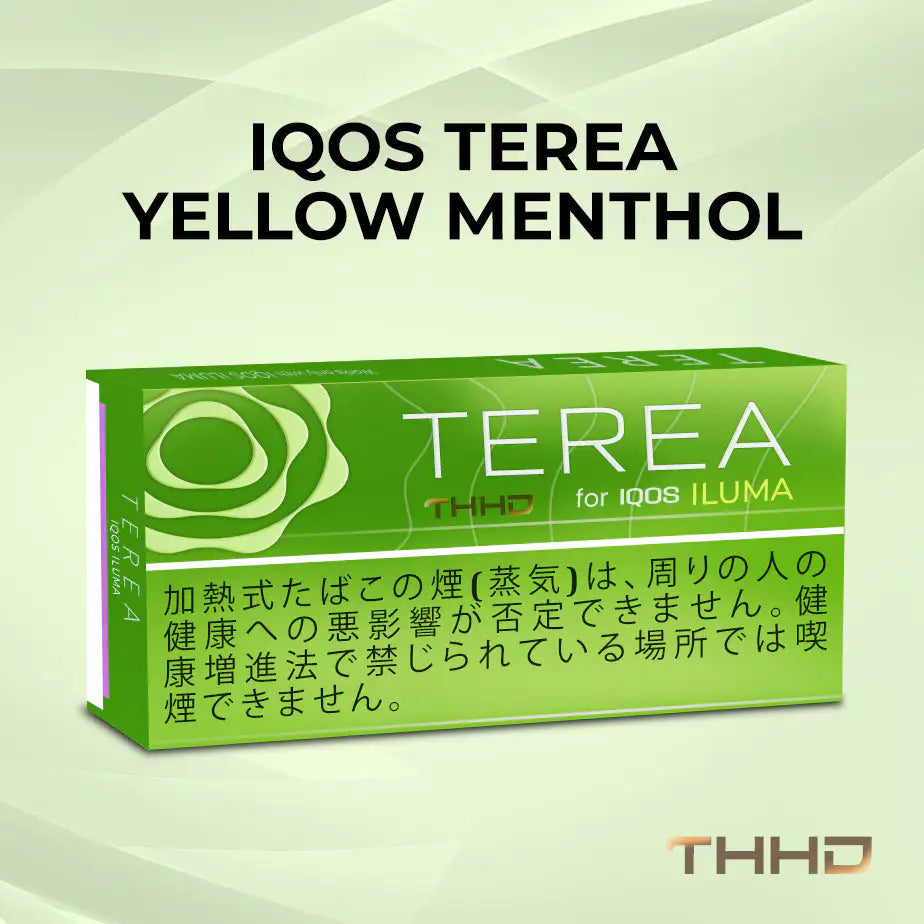 IQOS Terea Yellow Menthol Japan tobacco sticks for IQOS Iluma devices