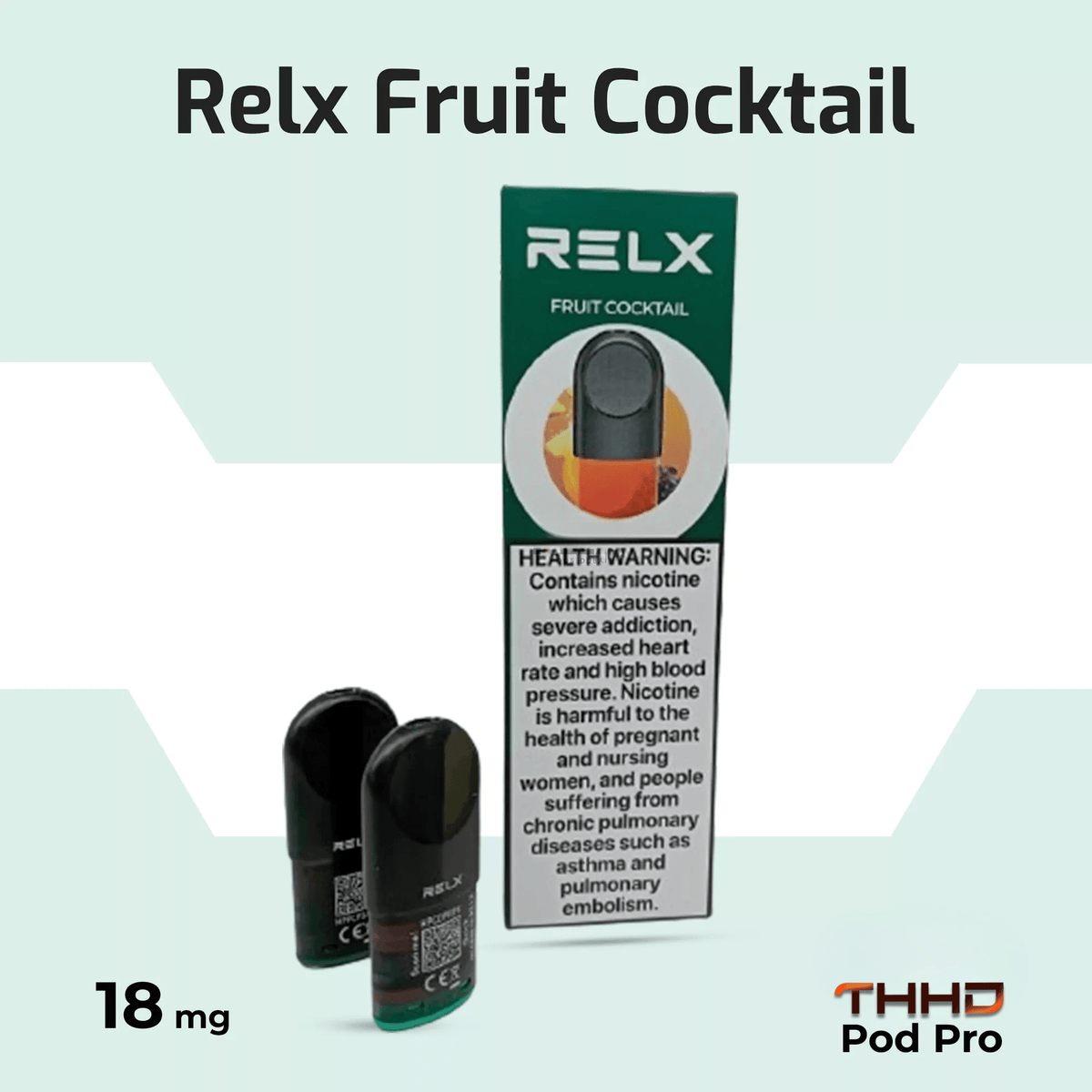 Relx Pod Pro Fruit Cocktail 18mg - Terea Heets Hub Dubai
