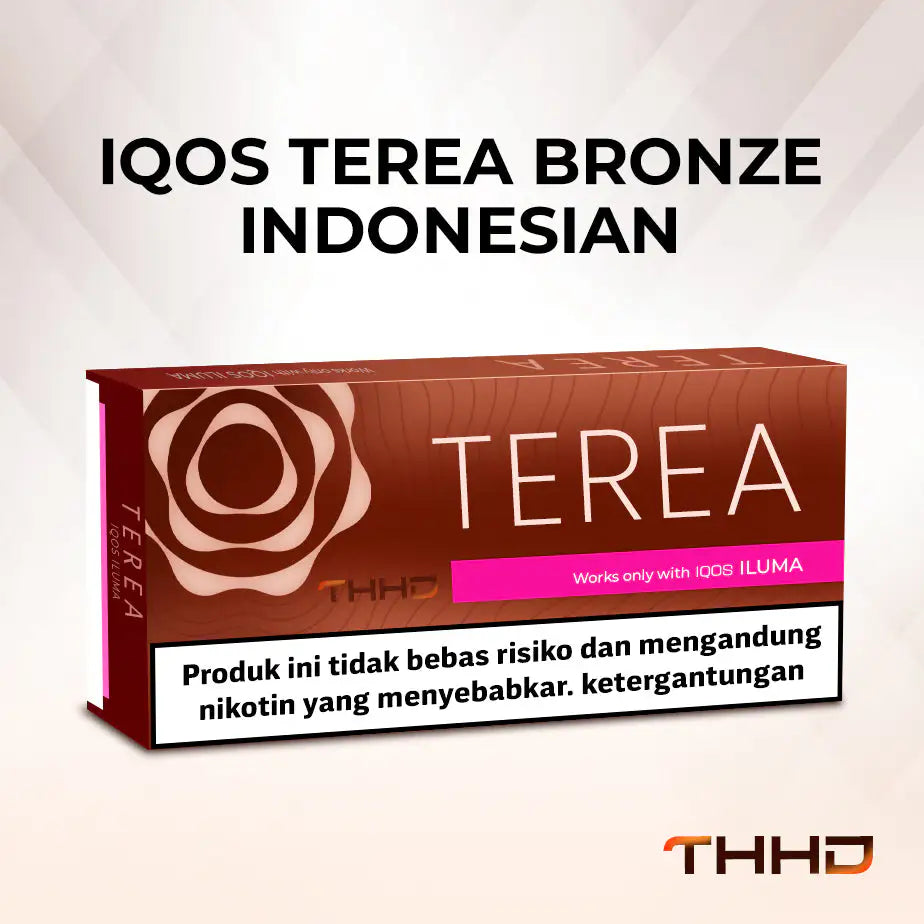 TEREA Bronze Indonesia pack with Indonesian health warning